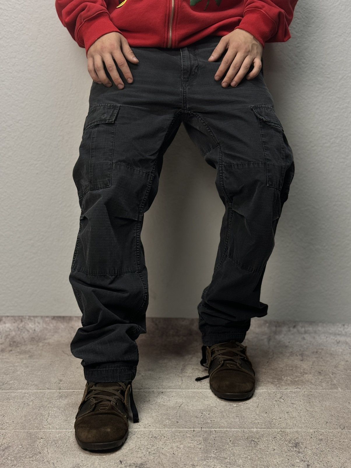 Carhartt Vintage Cargo Pants Double Knee Baggy Y2K Opium SK8 BONTAGE Size US 32 / EU 48 - 6 Thumbnail
