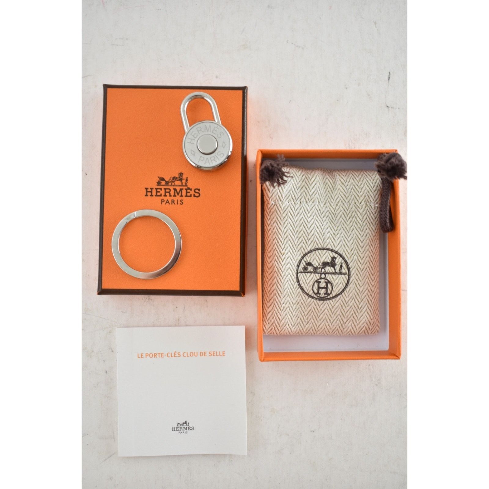 Hermes Hermes Clou De Selle Keyring Bag Charm Kelly Birkin Padlock Size ONE SIZE - 5 Thumbnail