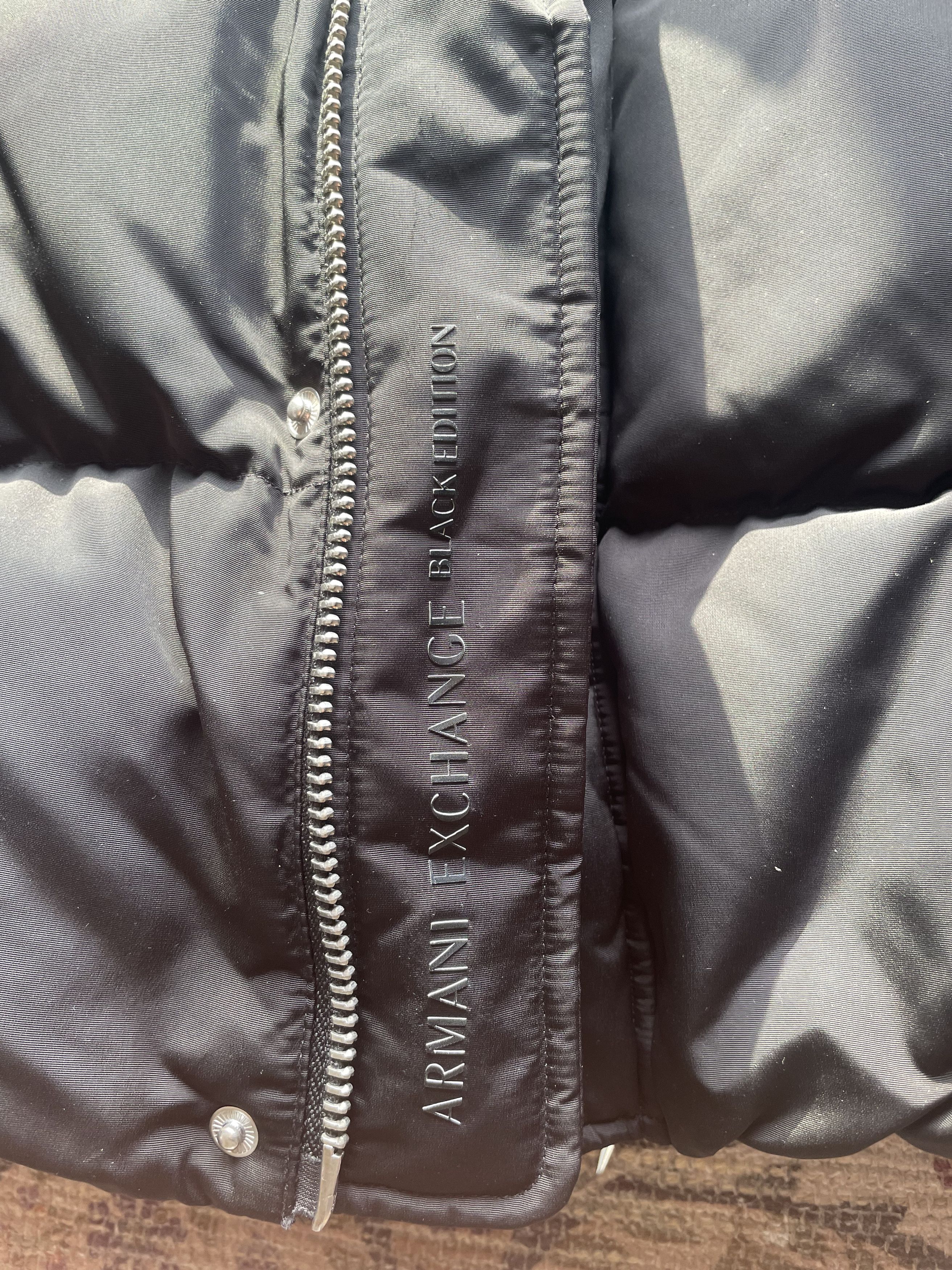 Armani Armani Exchange A|X Black Quilted Puffer Jacket Size US L / EU 52-54 / 3 - 9 Thumbnail