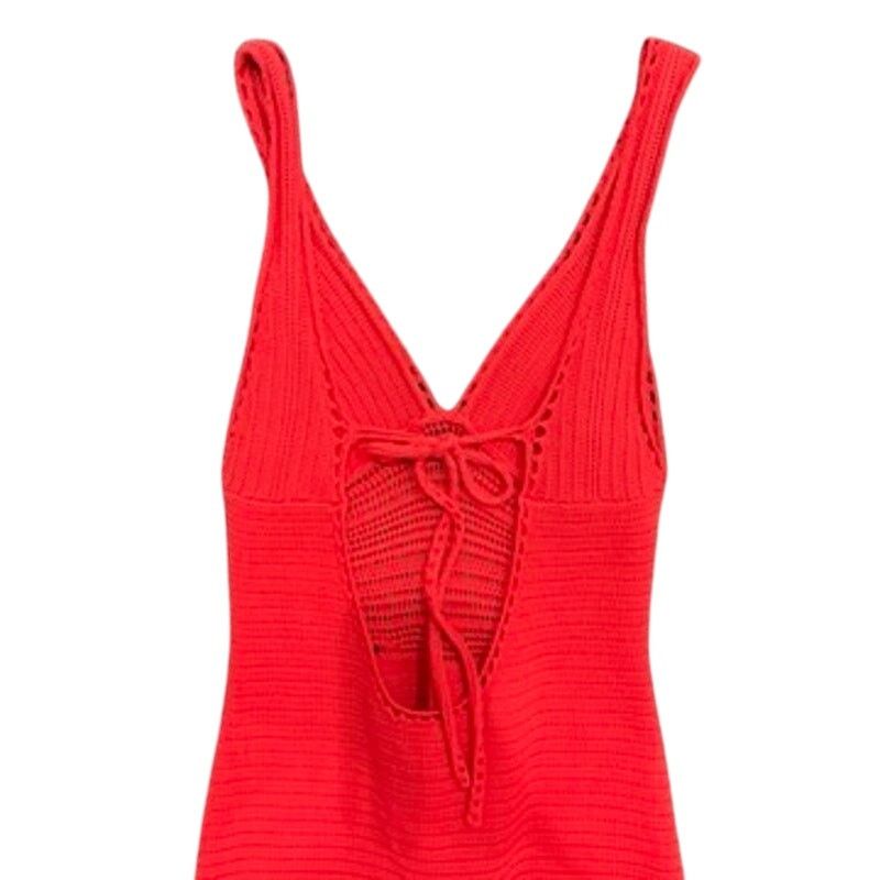 Ronny Kobo Ronny Kobo x RTR Crochet Dress in Orange, Size M Size M / US 6-8 / IT 42-44 - 9 Thumbnail