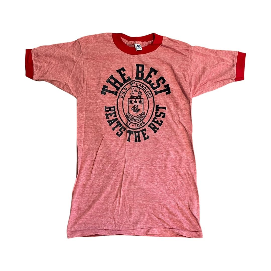 Other VINTAGE 1970s US Navy USS McCandless Ringer T Shirt Size US M / EU 48-50 / 2 - 1 Thumbnail