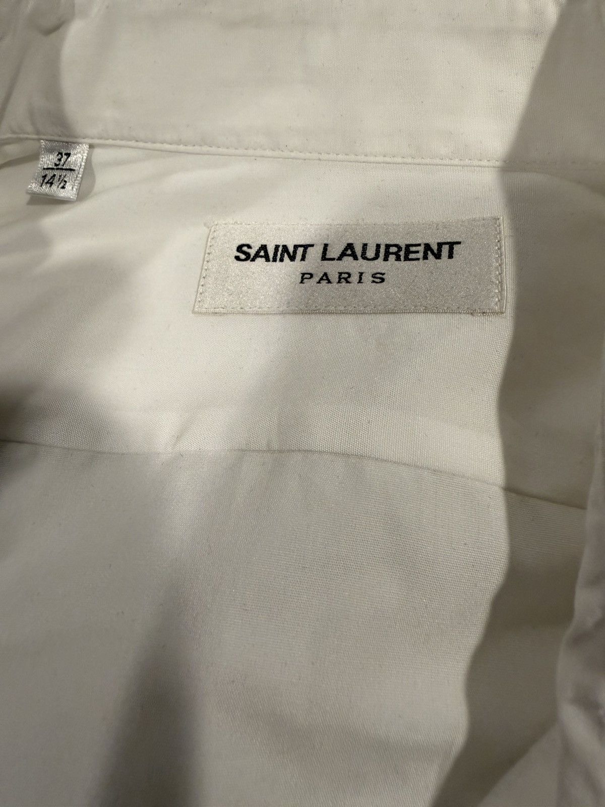 Saint Laurent Paris Saint Laurent mens dress shirt 37/14.5. $790 Size US S / EU 44-46 / 1 - 2 Thumbnail