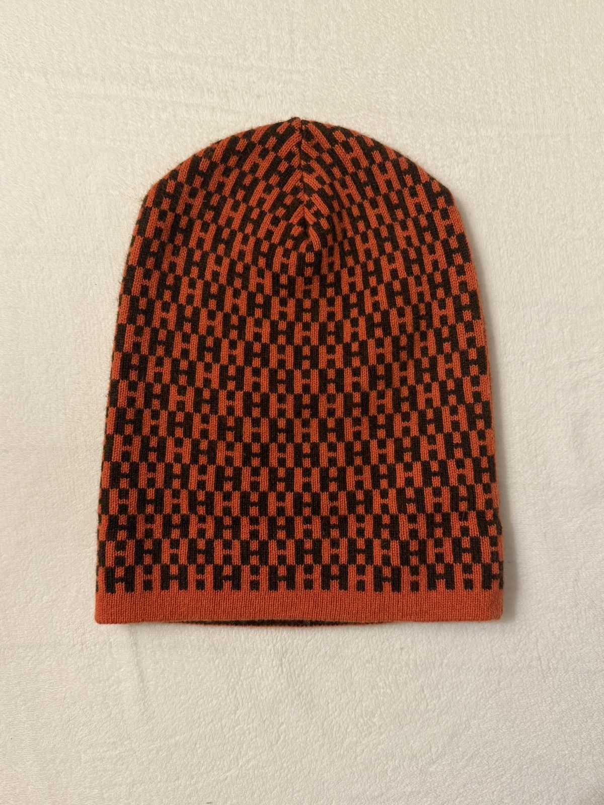 Hermes H Monogram Cashmere Beanie