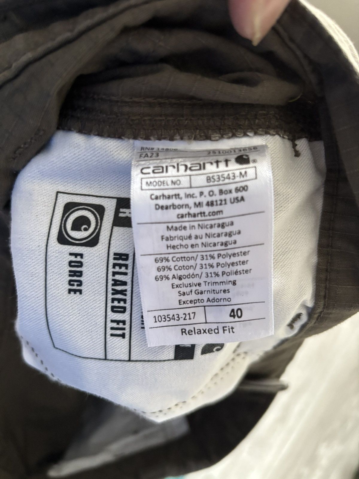 Carhartt Carhartt Cargo Shorts Khaki Size US 40 / EU 56 - 7 Thumbnail