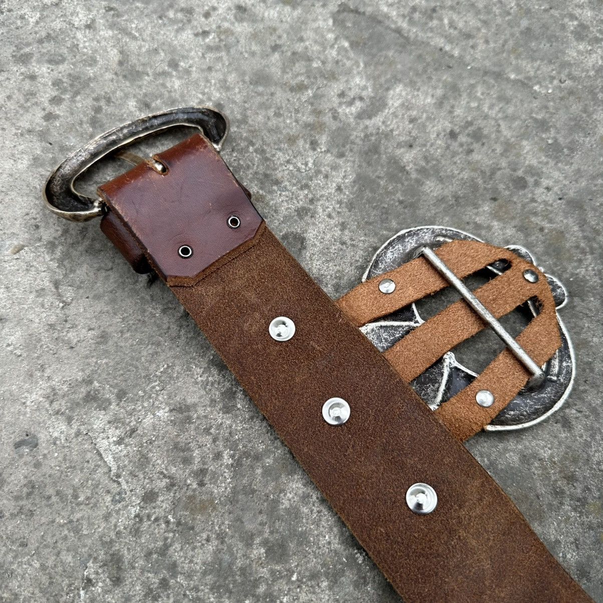 20471120 × Japanese Brand × Numero 00 Vintage Japanese Style Leather Belt Cowboy Style Y2K Archive Size ONE SIZE - 8 Thumbnail