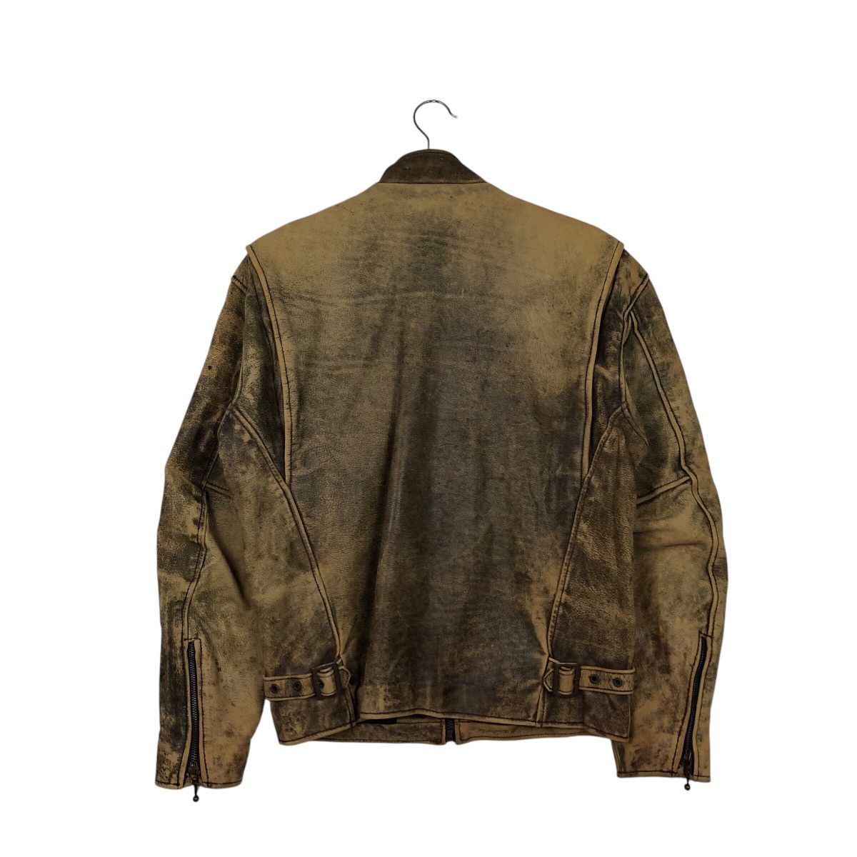 Japanese Brand 📌Vintage True Leather Biker Jacket On Time Road Master Rare Size US L / EU 52-54 / 3 - 9 Thumbnail