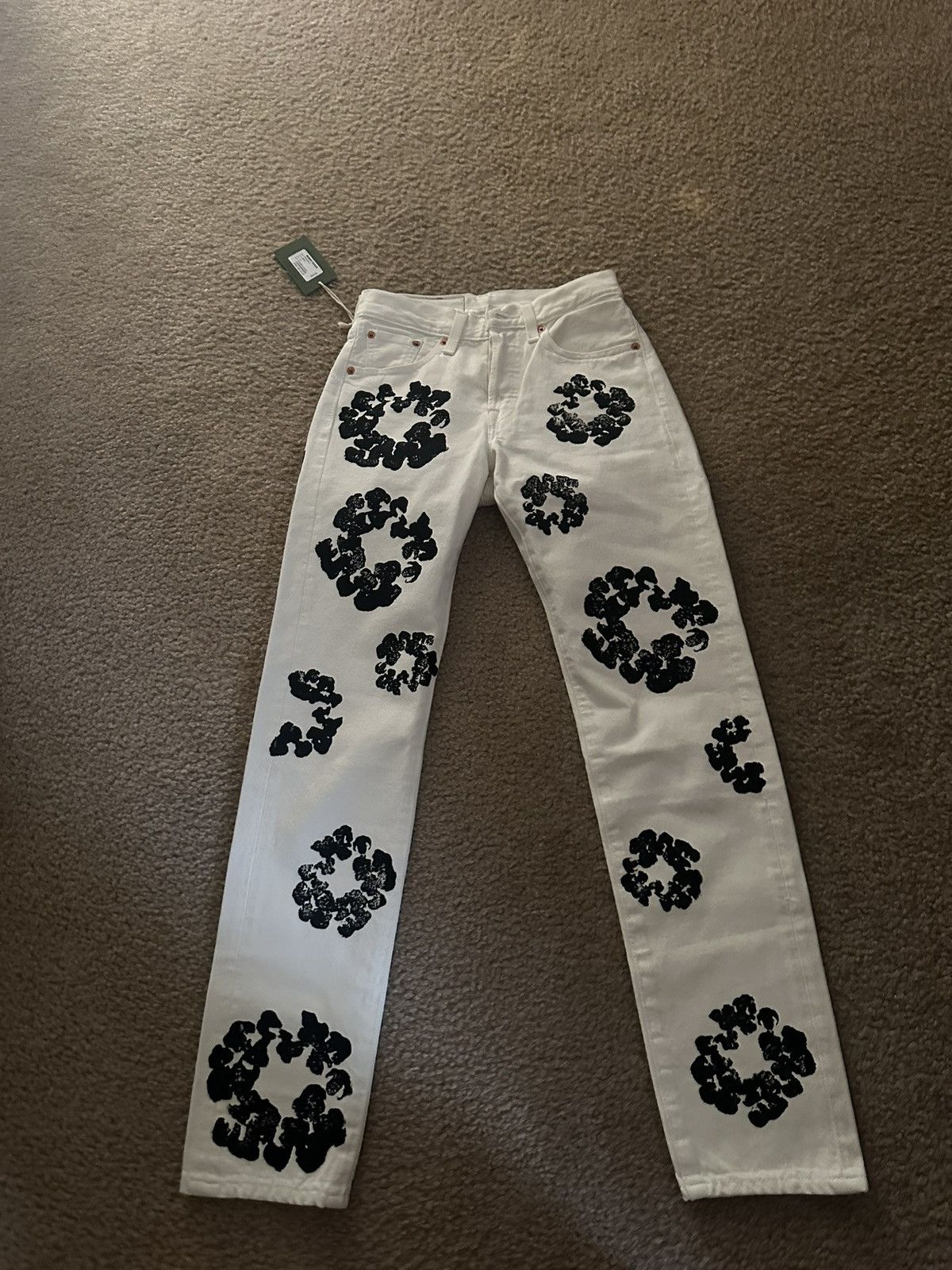 DENIM TEARS White Denim Tear Jeans Size 25" / US 0 / IT 36 - 9 Thumbnail