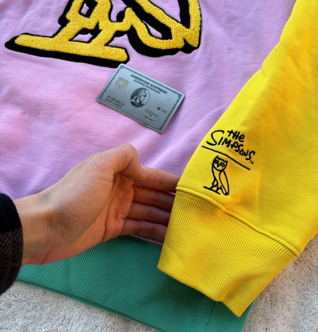 October's Very Own × The Simpsons OVO x Simpsons Pink OG Owl Hoodie Size US M / EU 48-50 / 2 - 3 Thumbnail