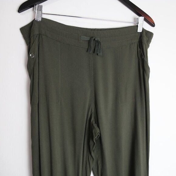 Aritzia Aritzia Tna Ion Jogger Olive Green Drawstring Pants Size XS Size 34" / US 12 / IT 48 - 2 Thumbnail