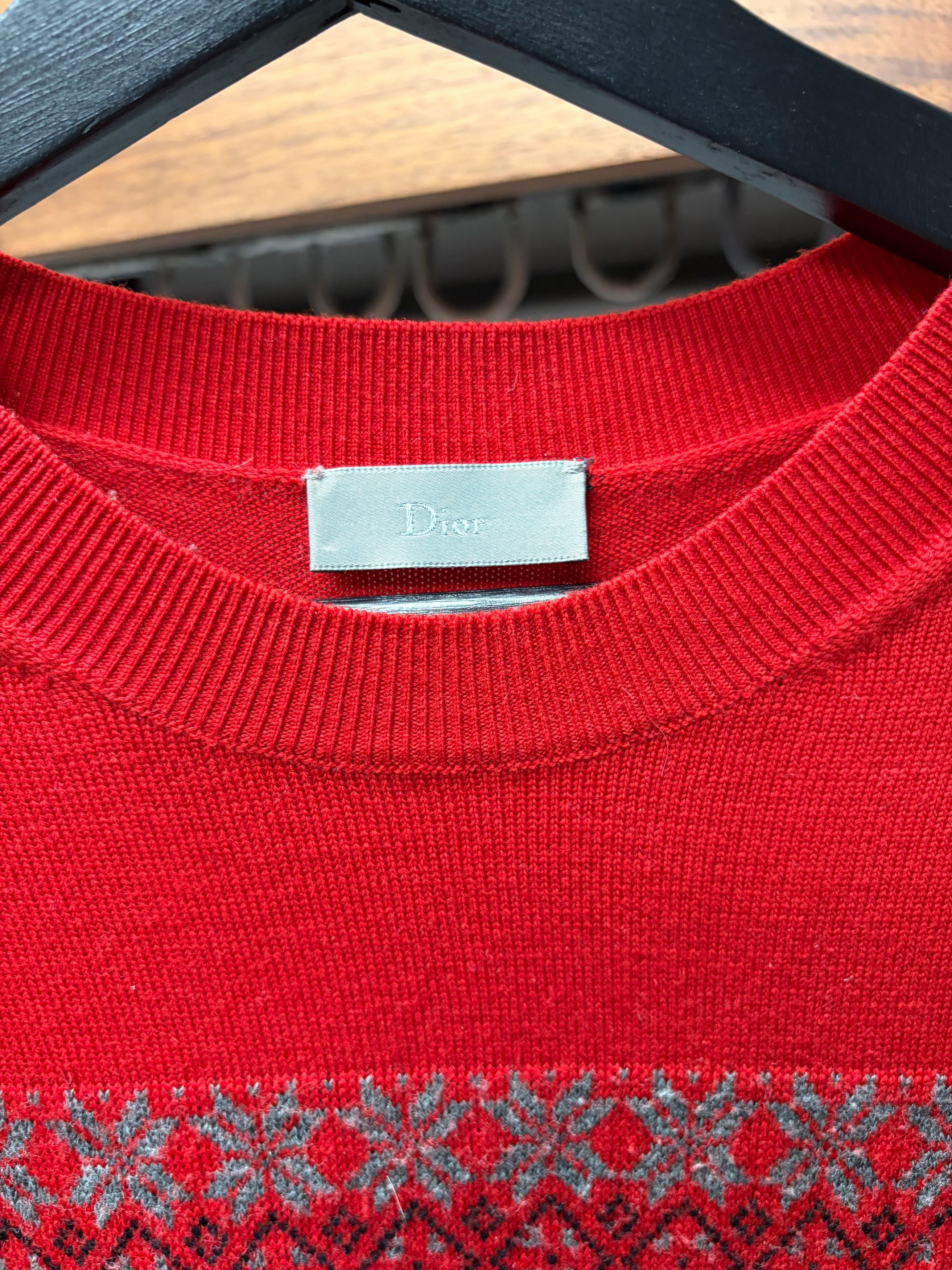 Dior AW2006 Dior Homme by Hedi Slimane ‘These Grey Days’ Nordic Knit Sweater Size US XS / EU 42 / 0 - 3 Thumbnail