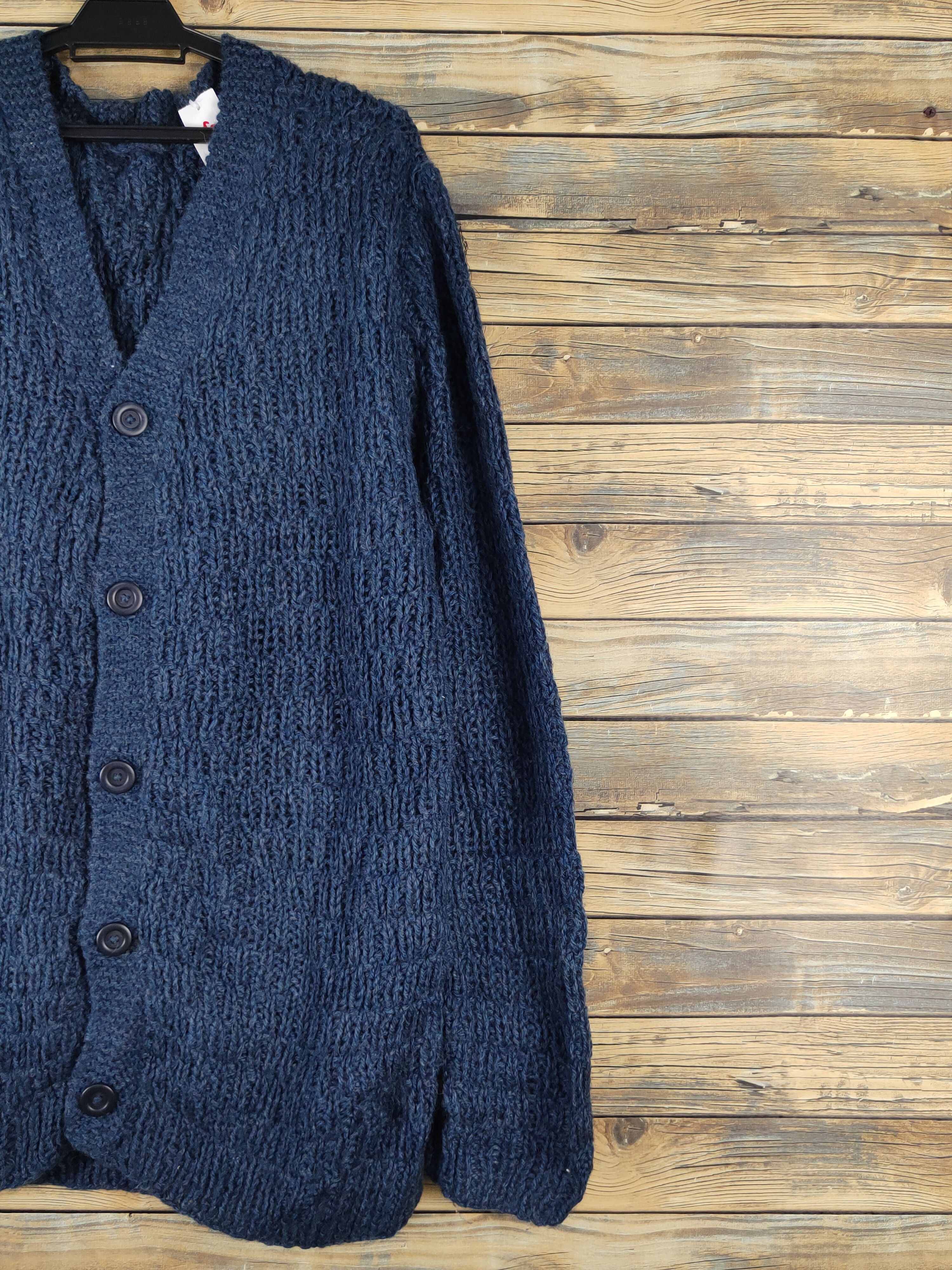Japanese Brand × Vintage Japanese Brand Navy Knitwear Sweaters #W1253 Size US L / EU 52-54 / 3 - 5 Thumbnail