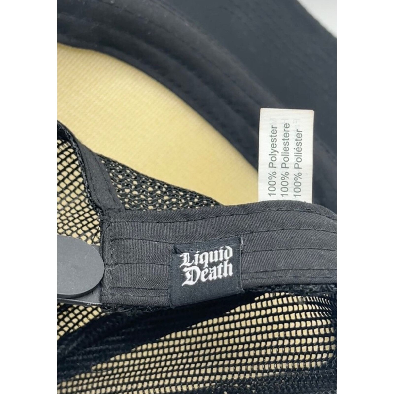 Other Liquid Death Mesh Trucker Snapback Gold Skull Logo NWOT Size ONE SIZE - 10 Thumbnail