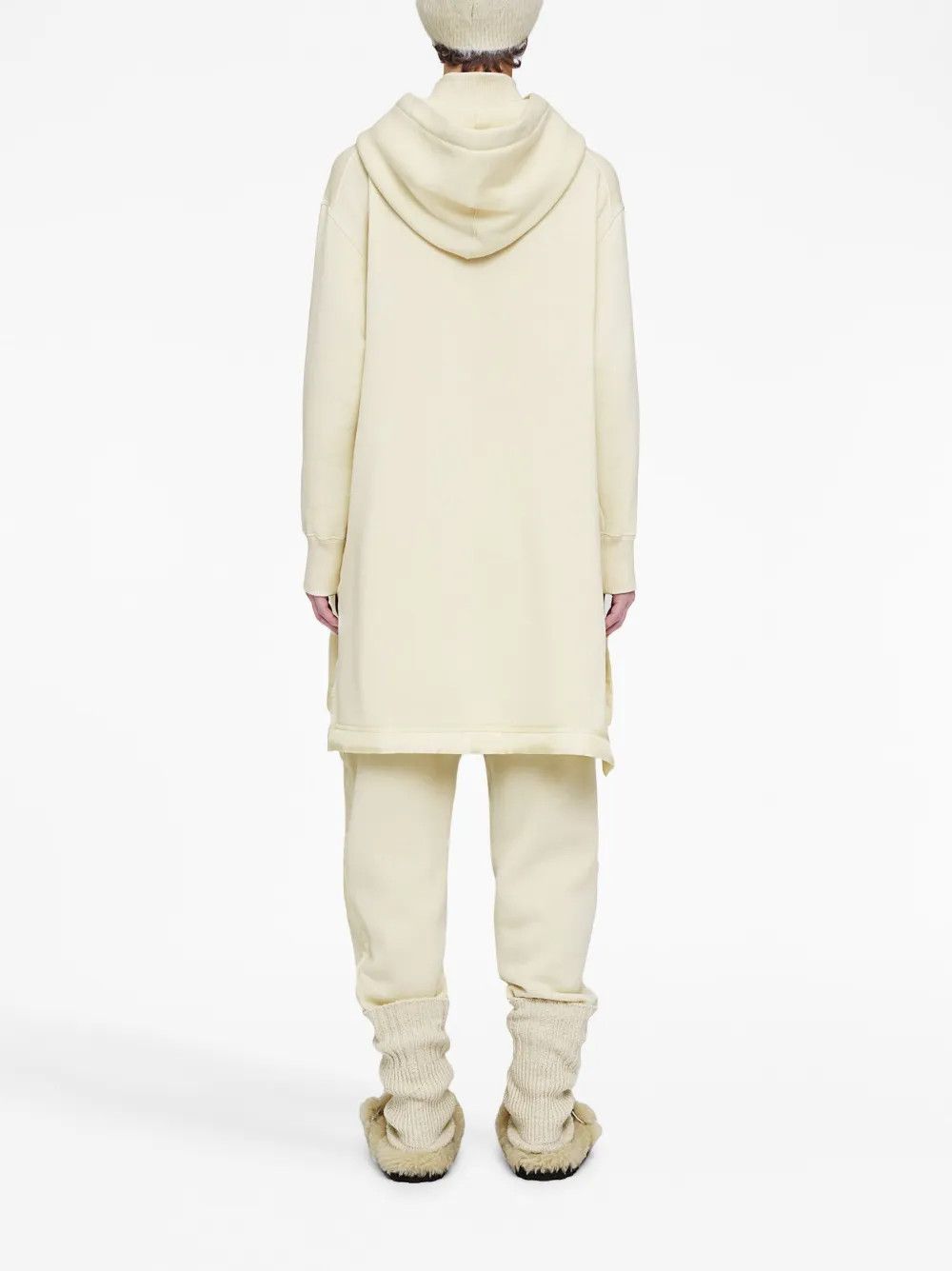 Jil Sander o1y0925 Hooded Mini Dress in Light Beige Size S / US 4 / IT 40 - 4 Thumbnail