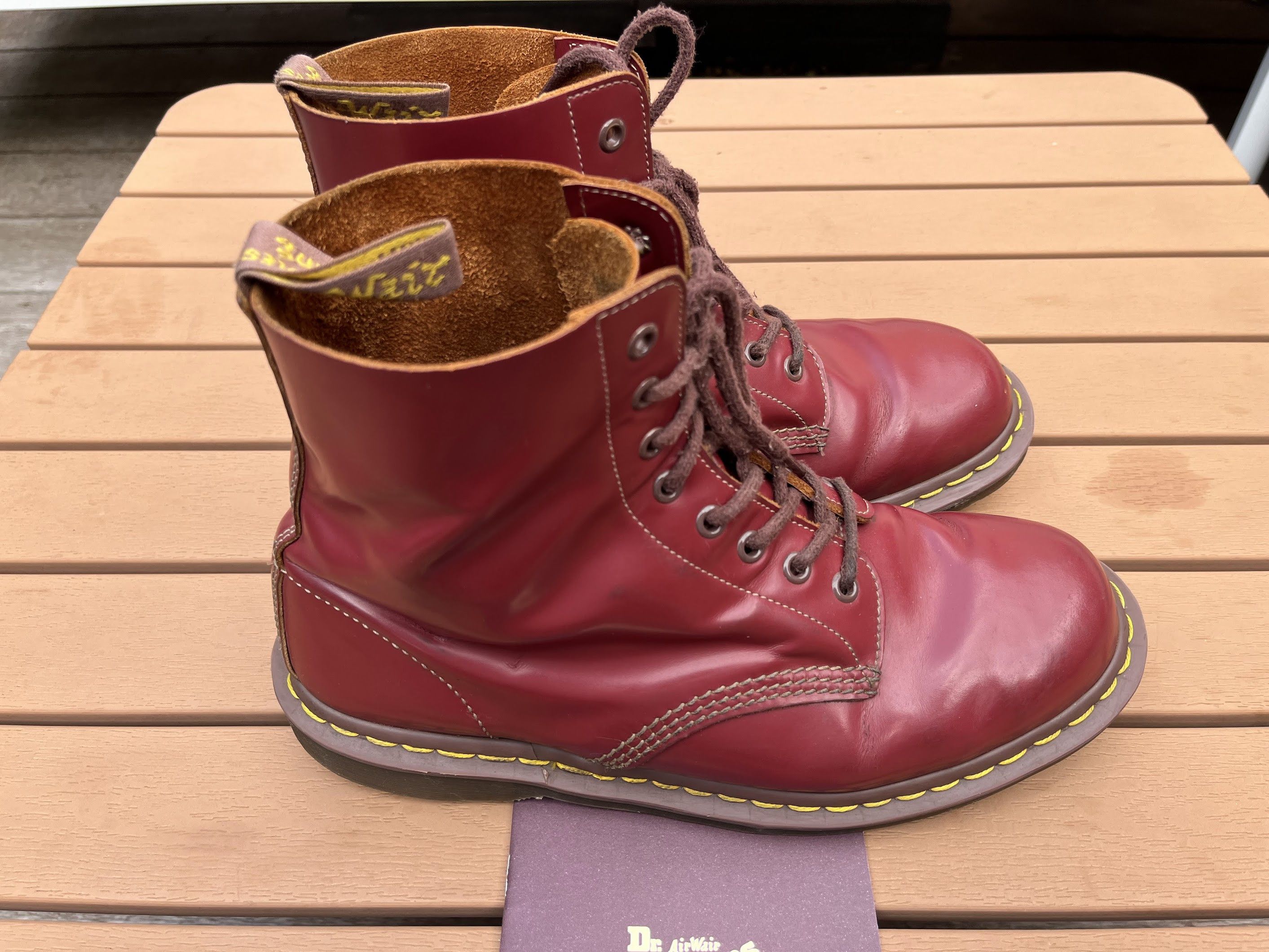 Dr Martens Vintage 1460 Made in UK Oxblood Boots