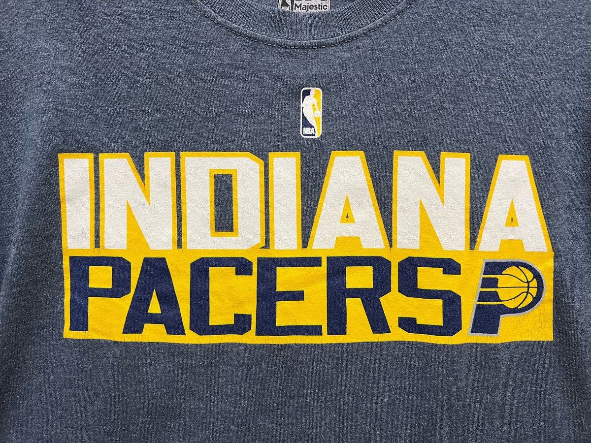 George × Majestic × NBA Vintage 90s NBA INDIANA PACERS Big Logo Crewneck Tshirt Sz M Size US M / EU 48-50 / 2 - 7 Thumbnail