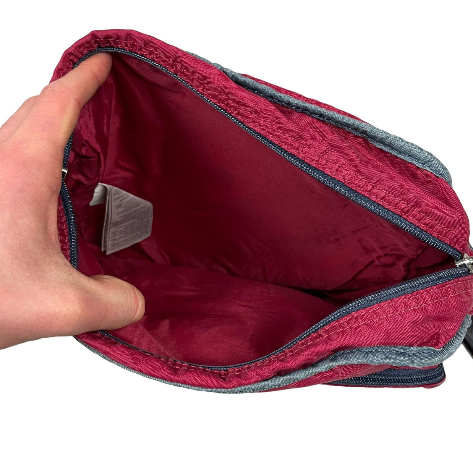 Nike × Vintage Nike Athletic Men's Red Zipper Logo Crossbody Strap Backpack Size ONE SIZE - 7 Thumbnail