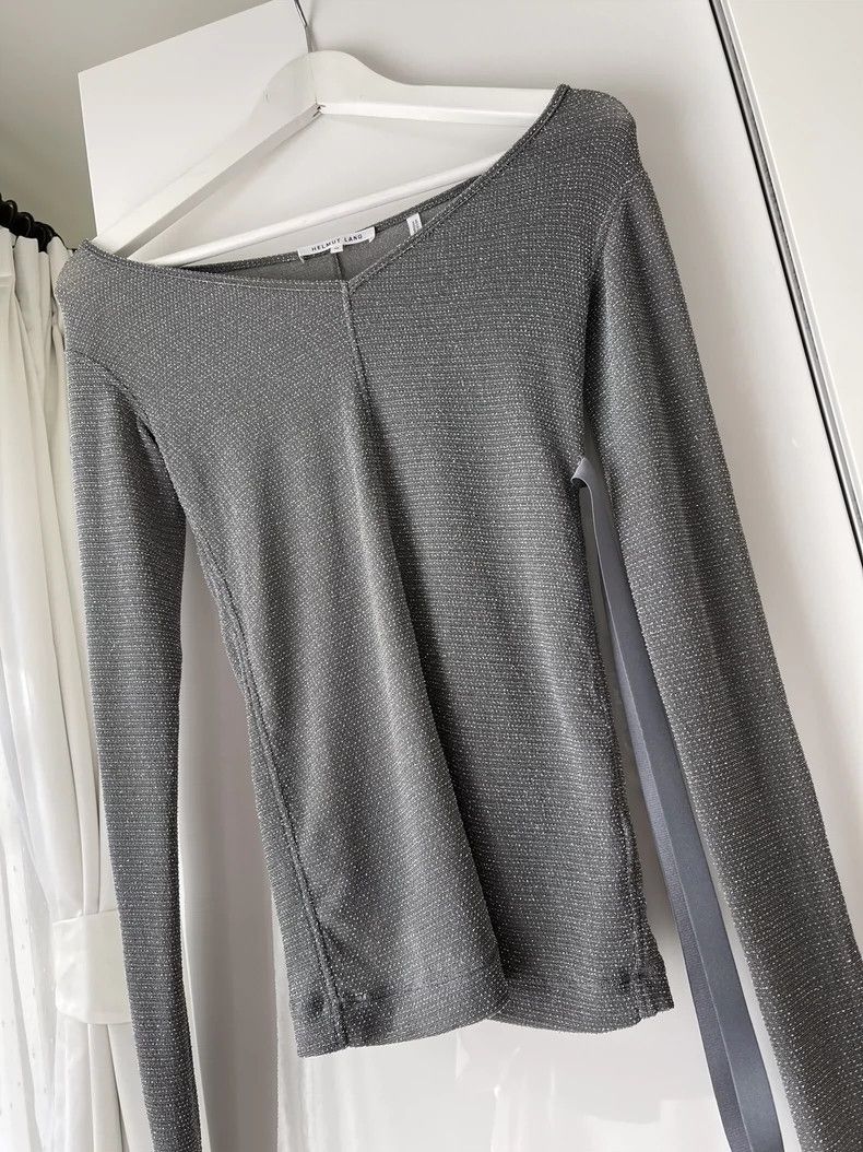 Helmut Lang Helmut Lang size MV-neck top size M brand new 2501-Nextarro Size M / US 6-8 / IT 42-44 - 1 Thumbnail