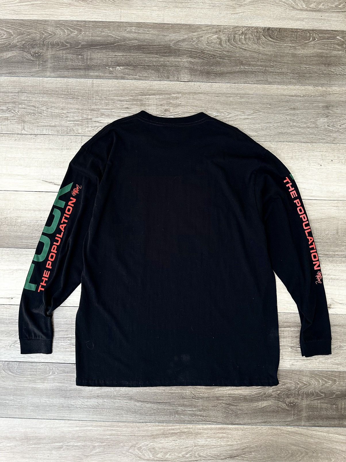 Fuck The Population Fuck The Population Sport Logo Long Sleeve Black 2XL XXL Size US XXL / EU 58 / 5 - 5 Thumbnail