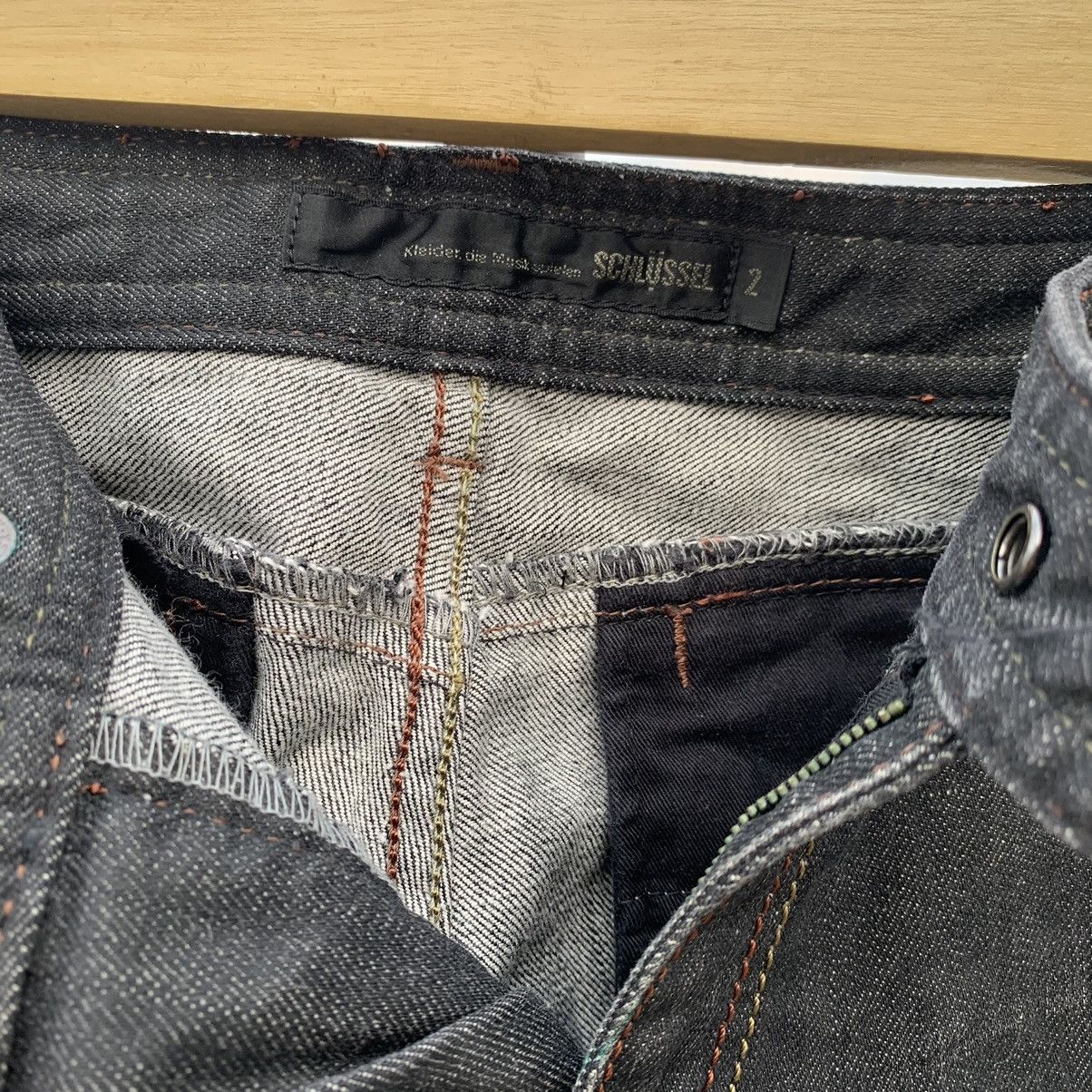 If Six Was Nine × Japanese Brand 💥Flare💥90s Schlussel Stretch mark Wolf Washed faded jean Size US 33 - 6 Thumbnail