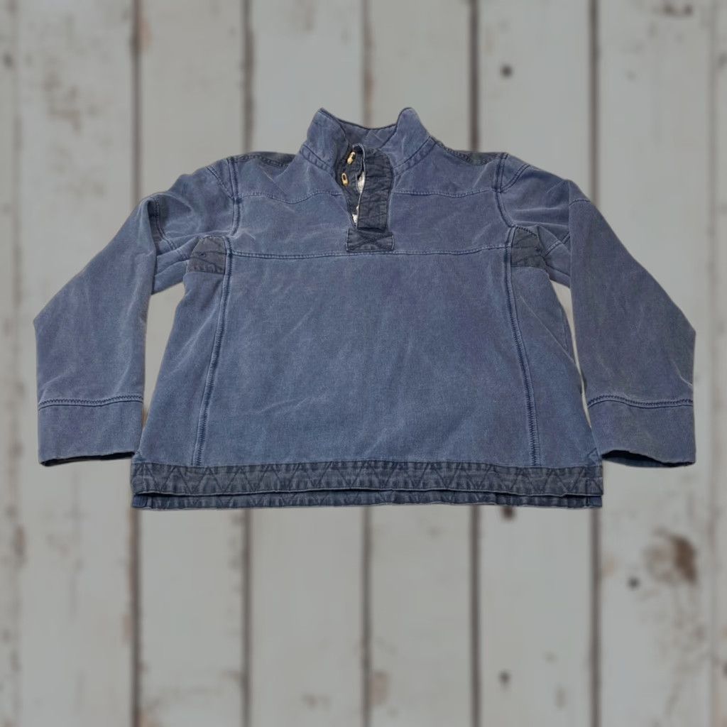 FatFace Fat Face Pullover Shirt Size M Blue Fleece Lined Mock Neck Toggle Buttons 7483 Size US M / EU 48-50 / 2 - 1 Thumbnail