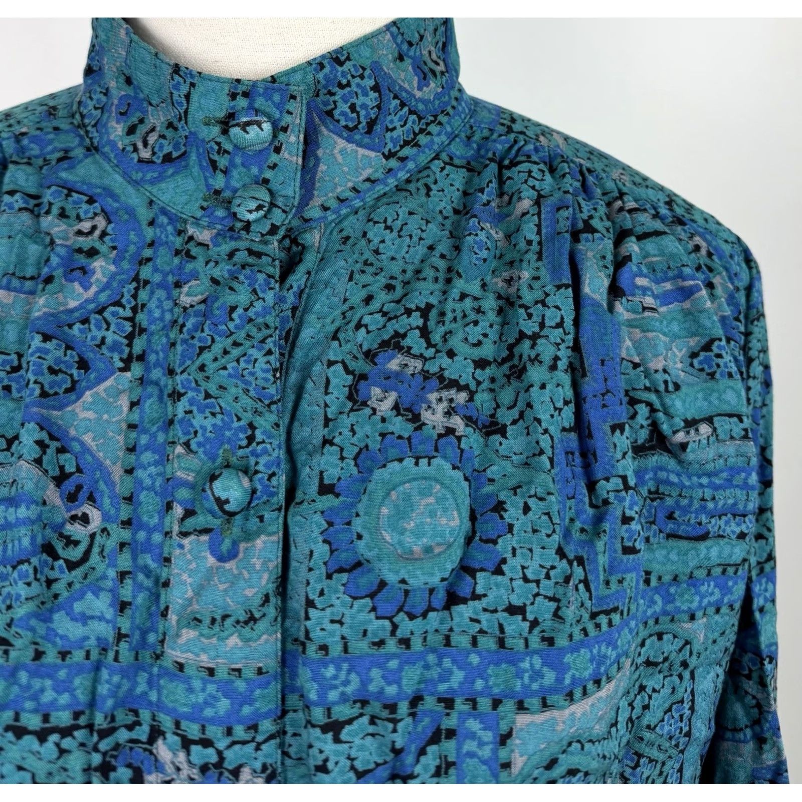 Vintage VINTAGE Carole Little Blouse Womens XS? No Size? - This is unclear; cannot add. Size M / US 6-8 / IT 42-44 - 3 Thumbnail