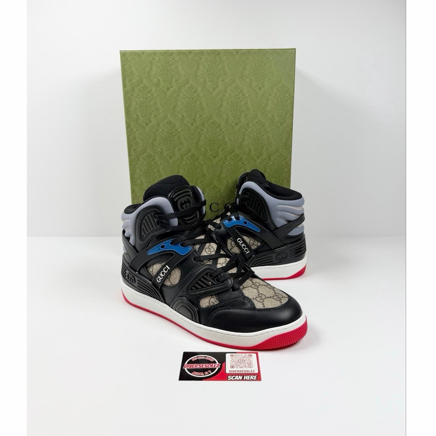 Gucci Size 7.5US - Gucci Basket Demetra High Top NEW Size US 7.5 / EU 40-41 - 1 Thumbnail
