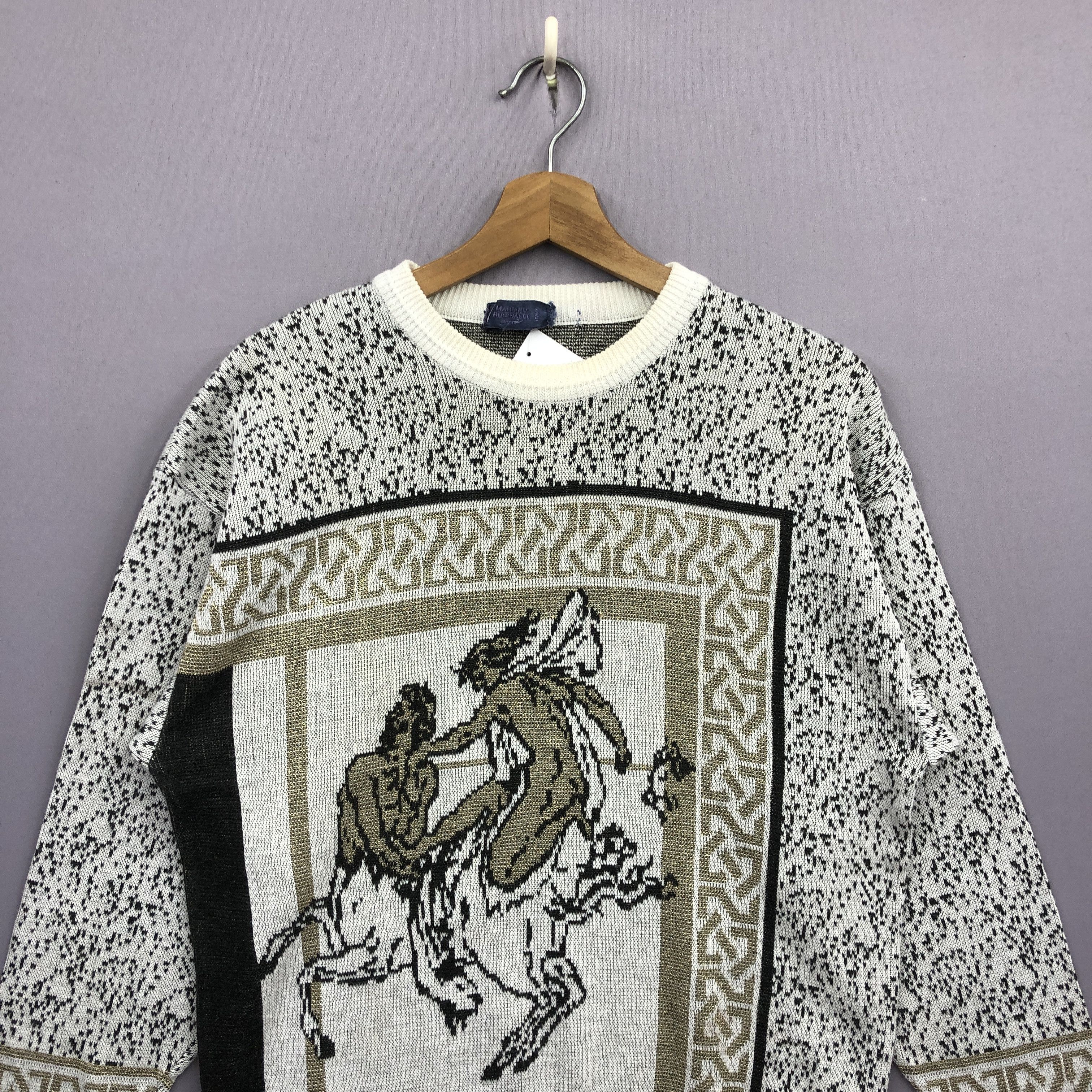 Japanese Brand Vintage Mariano Rubinacci Knitwear Sweater Sweatshirt Jumper Size US M / EU 48-50 / 2 - 2 Thumbnail