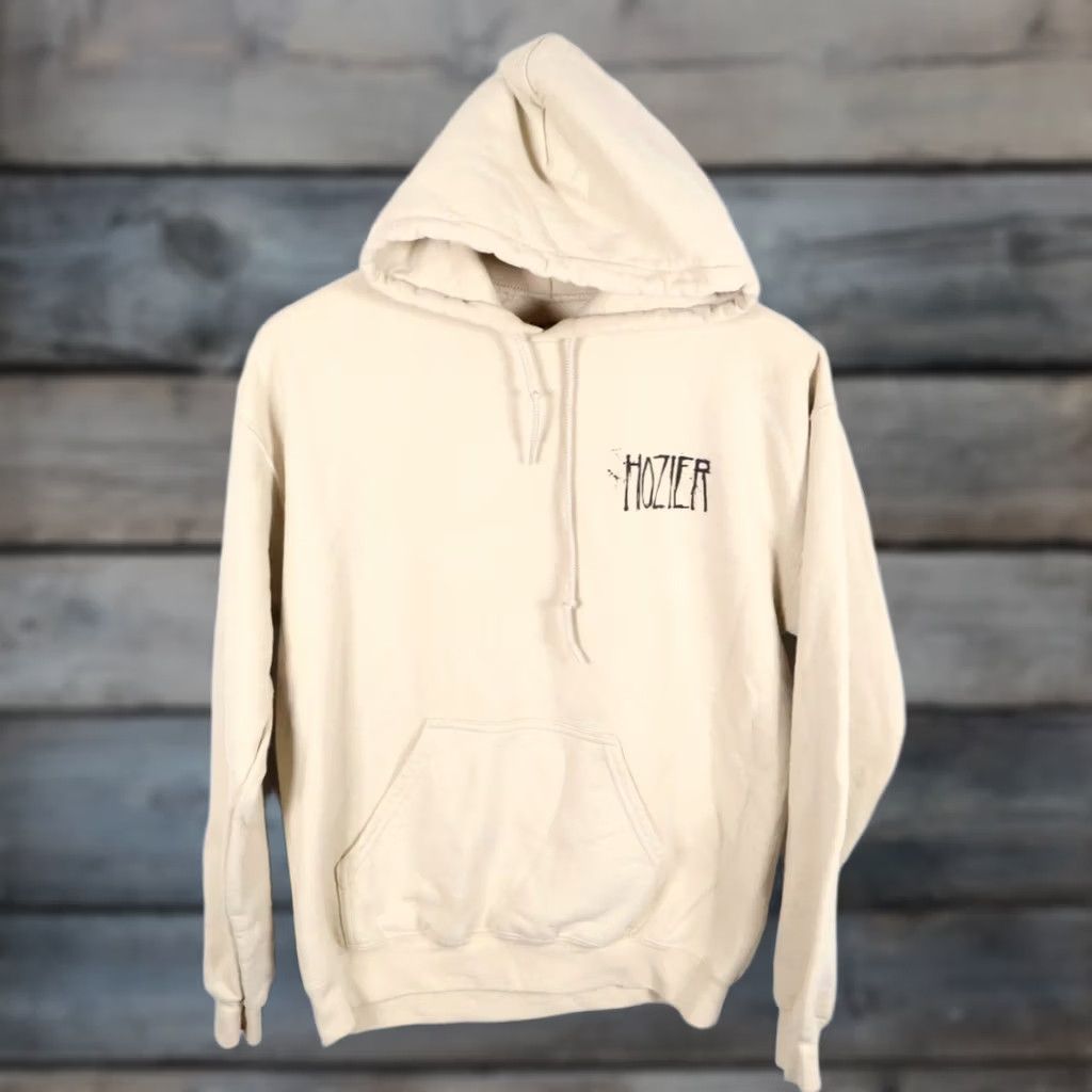 Doublet Hozier Shirt Mens M Beige Hoodie Men Drawstring Sweatshirt Double Sided Print Size US M / EU 48-50 / 2 - 1 Thumbnail