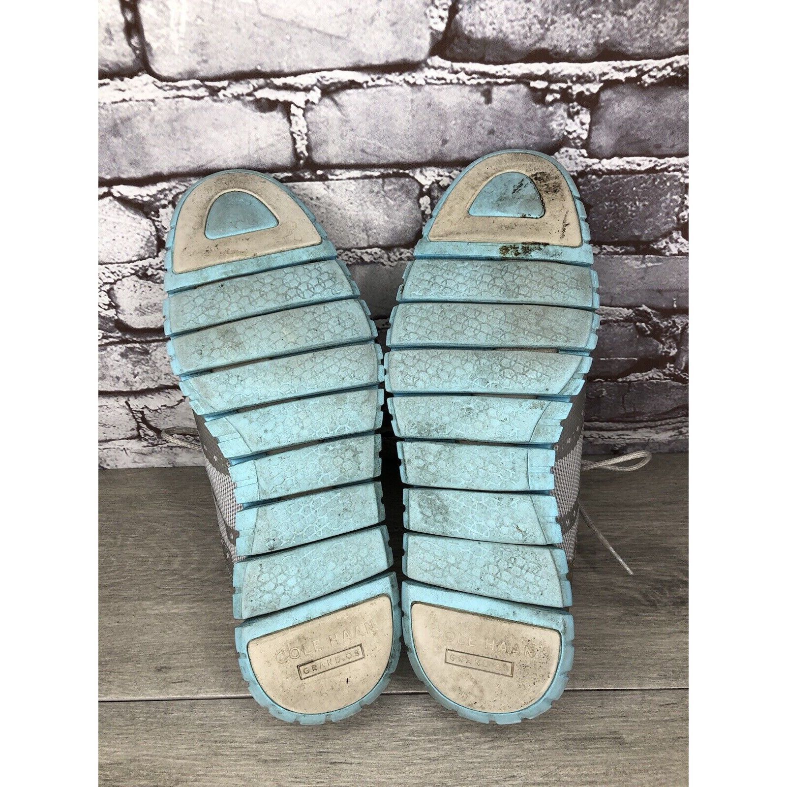 Cole Haan Cole Haan ZeroGrand Grand.OS Gray Mesh Wingtip Blue Shoes Me Size US 12 / EU 45 - 6 Thumbnail