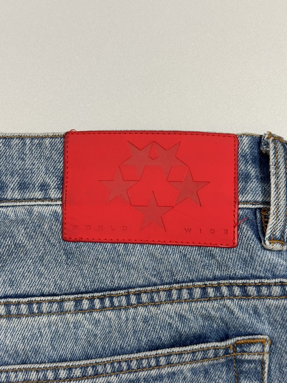 Sp5der Sp5der Beluga Light Blue Wash Denim Jeans Size US 30 / EU 46 - 9 Thumbnail