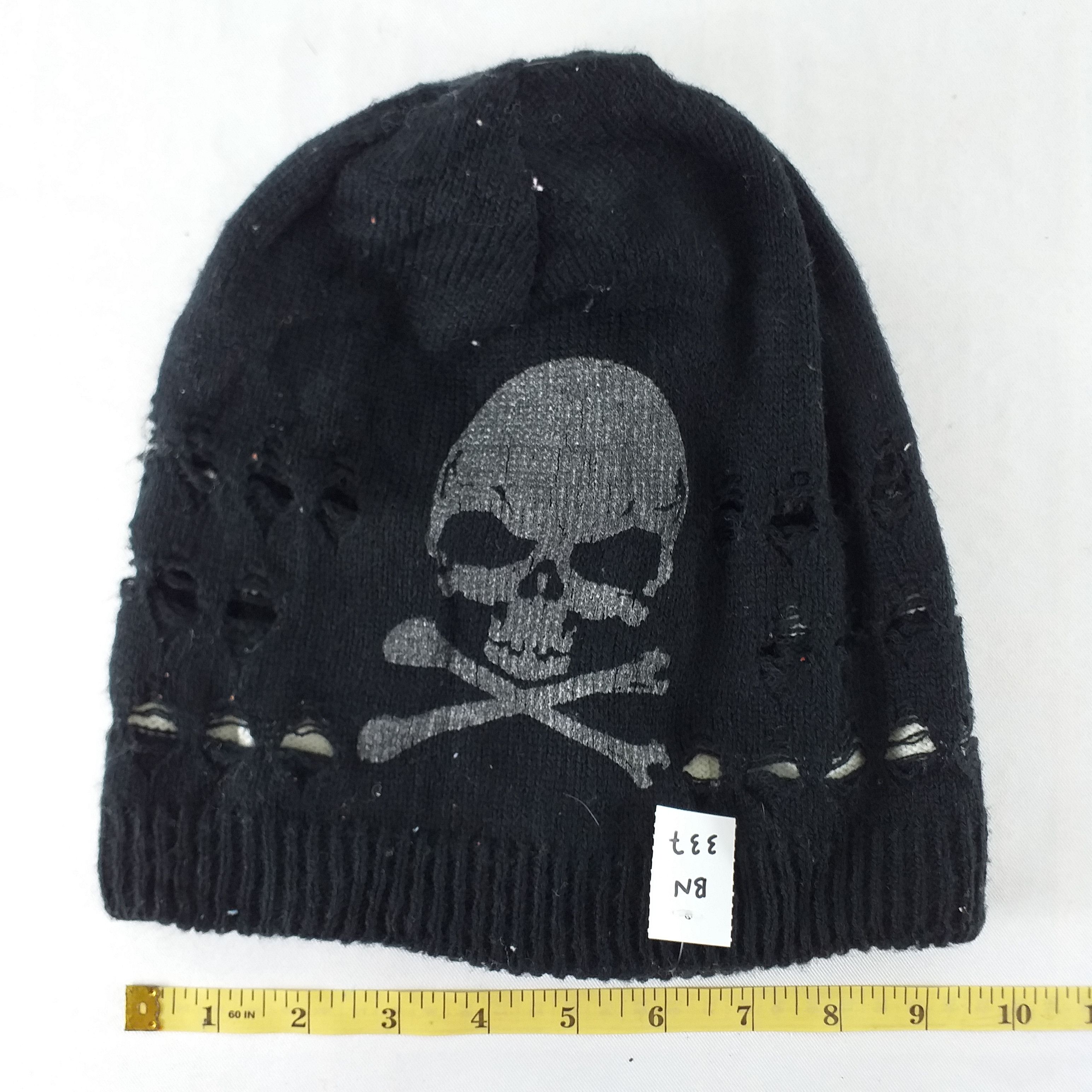 Japanese Brand Vintage Skulls Snow Cap Hat Beanie BN337 Size ONE SIZE - 3 Thumbnail