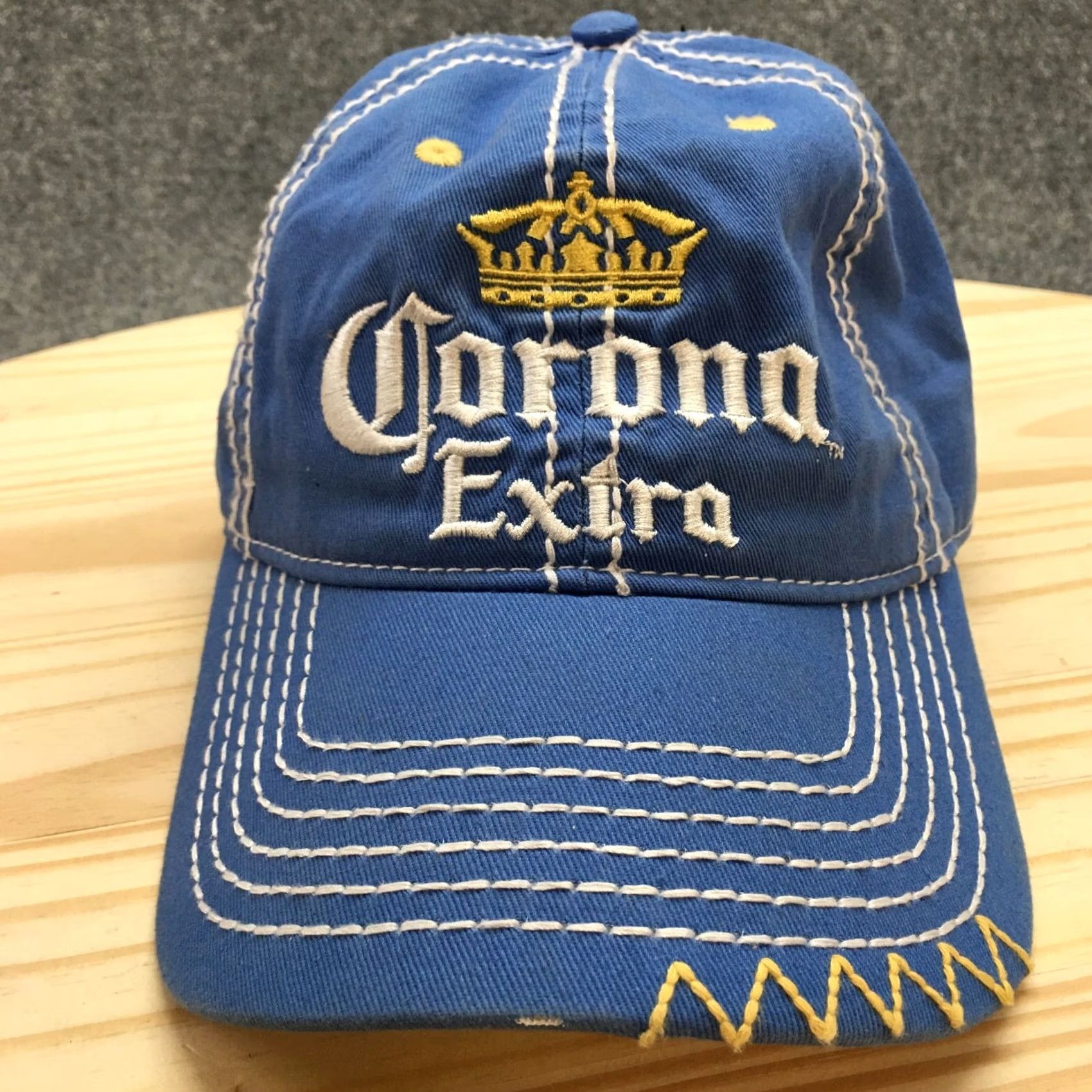 Vintage Corona Extra Baseball Cap Mens Blue OS Adjustable Curved Brim Embroidered Logo Size ONE SIZE - 2 Thumbnail