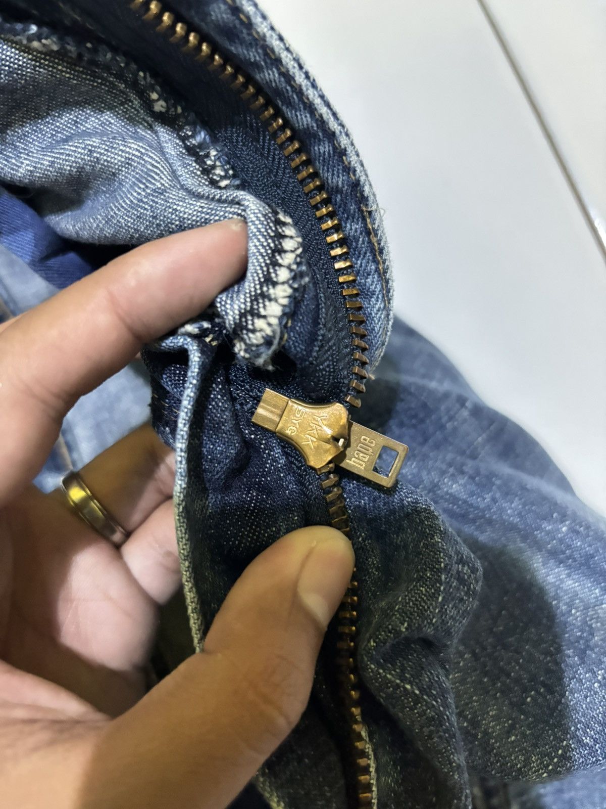 Bape ❌LAST DROP❌Vintage og bape japan denim arc logo pants Size US 32 / EU 48 - 6 Thumbnail