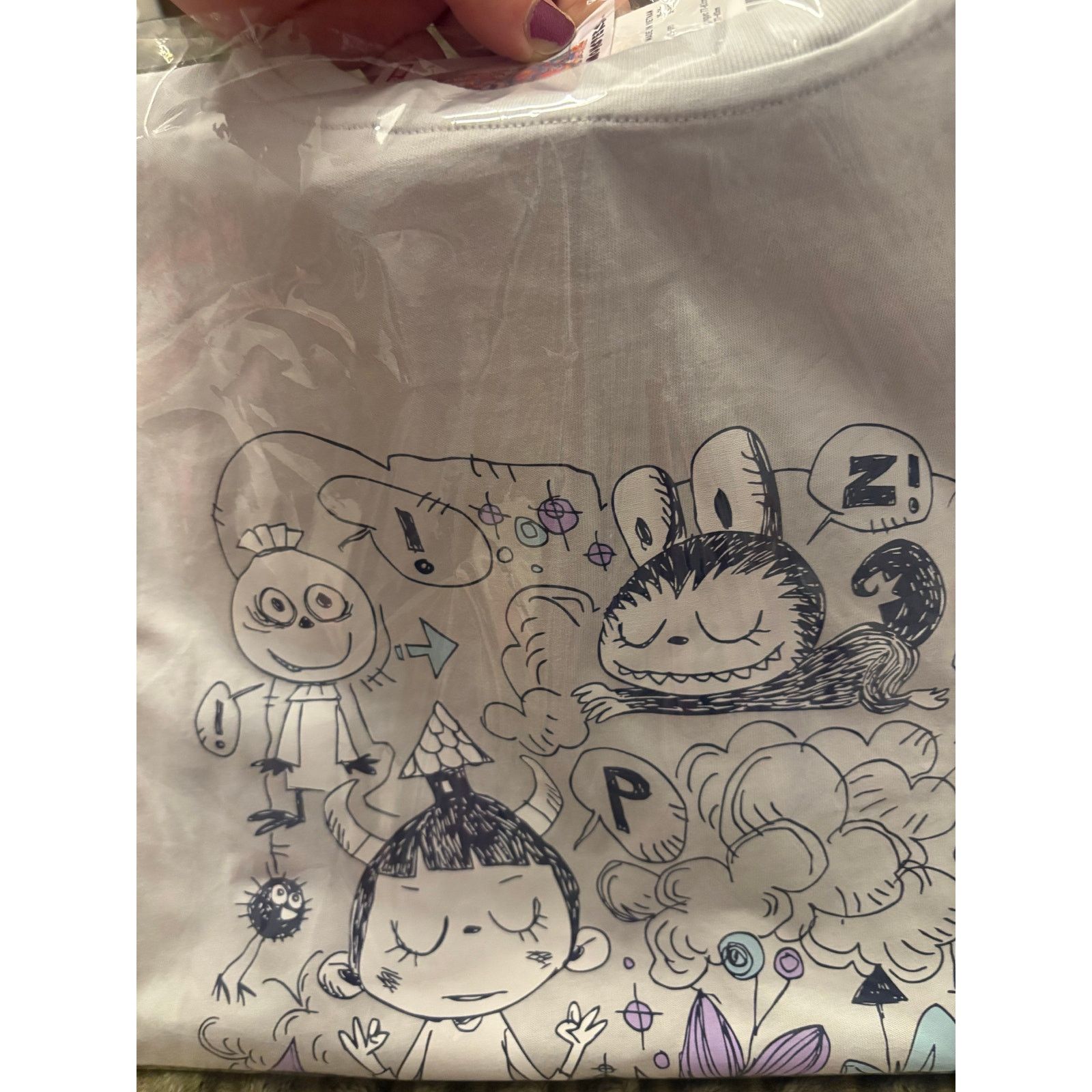 POP MART NWT PopMart Labubu Gray Short Sleeve T-Shirt (Small) Size S / US 4 / IT 40 - 5 Thumbnail