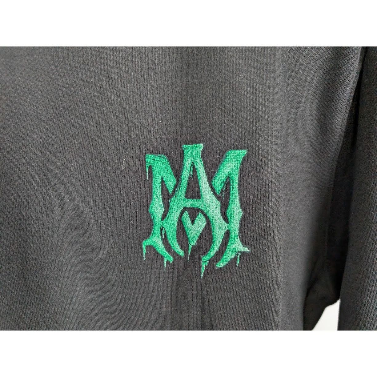 Amiri o1rshd1 Watercolor MA Hoodie in Black/Green M Size US M / EU 48-50 / 2 - 6 Thumbnail