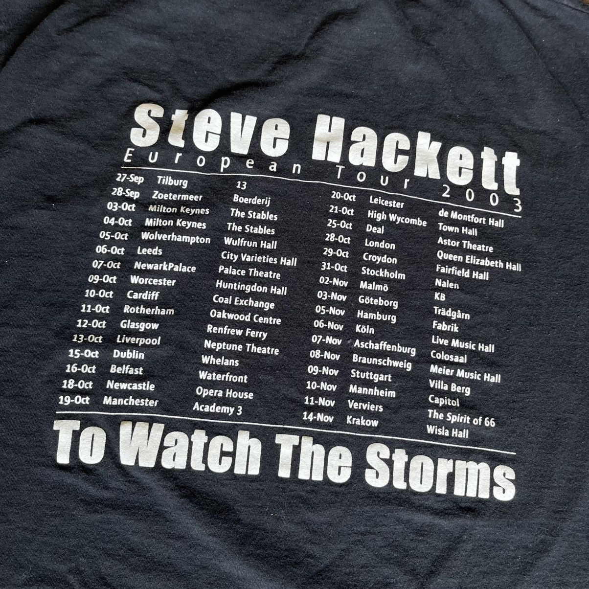 Band Tees × Vintage Vintage 2003 Steve Hackett To Watch The Storms Euro Tour Tee Size US M / EU 48-50 / 2 - 7 Thumbnail