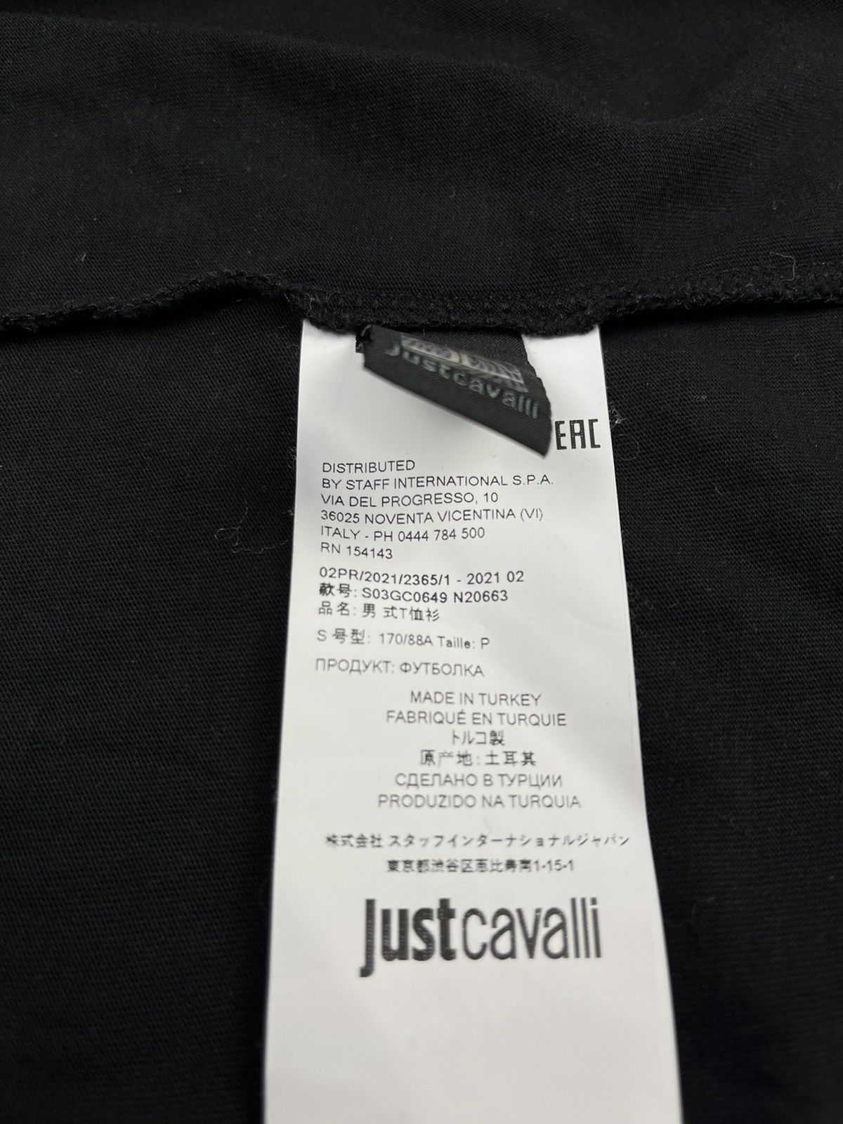 Just Cavalli Just Cavalli code 01 longsleeve t shirt stretch top fit tee Size US L / EU 52-54 / 3 - 6 Thumbnail