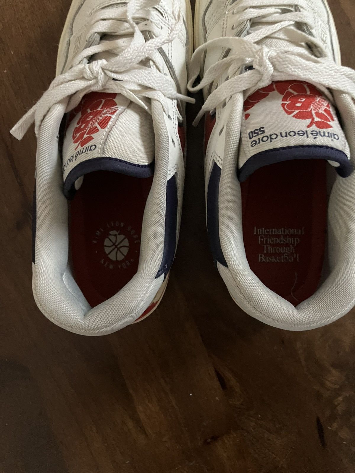 Aime Leon Dore × New Balance New Balance x Aimé Leon Dore 550 Red Navy Men’s Size 8 Size US 8 / EU 41 - 5 Thumbnail