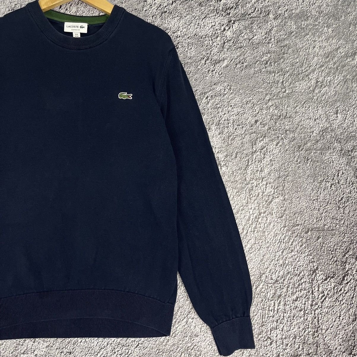 Lacoste × Vintage 🦎 VINTAGE 🦎 Lacoste dark blue Sweatshirt sweater Size US M / EU 48-50 / 2 - 6 Thumbnail