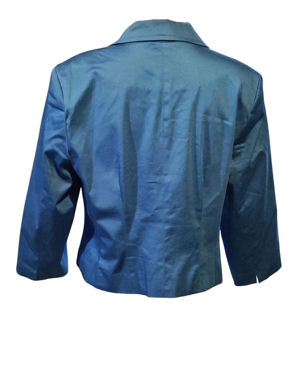 George Blue Womens 3/4 Sleeve Blazer Jacket by George Size XXL / US 16-18 / IT 52-54 - 5 Thumbnail