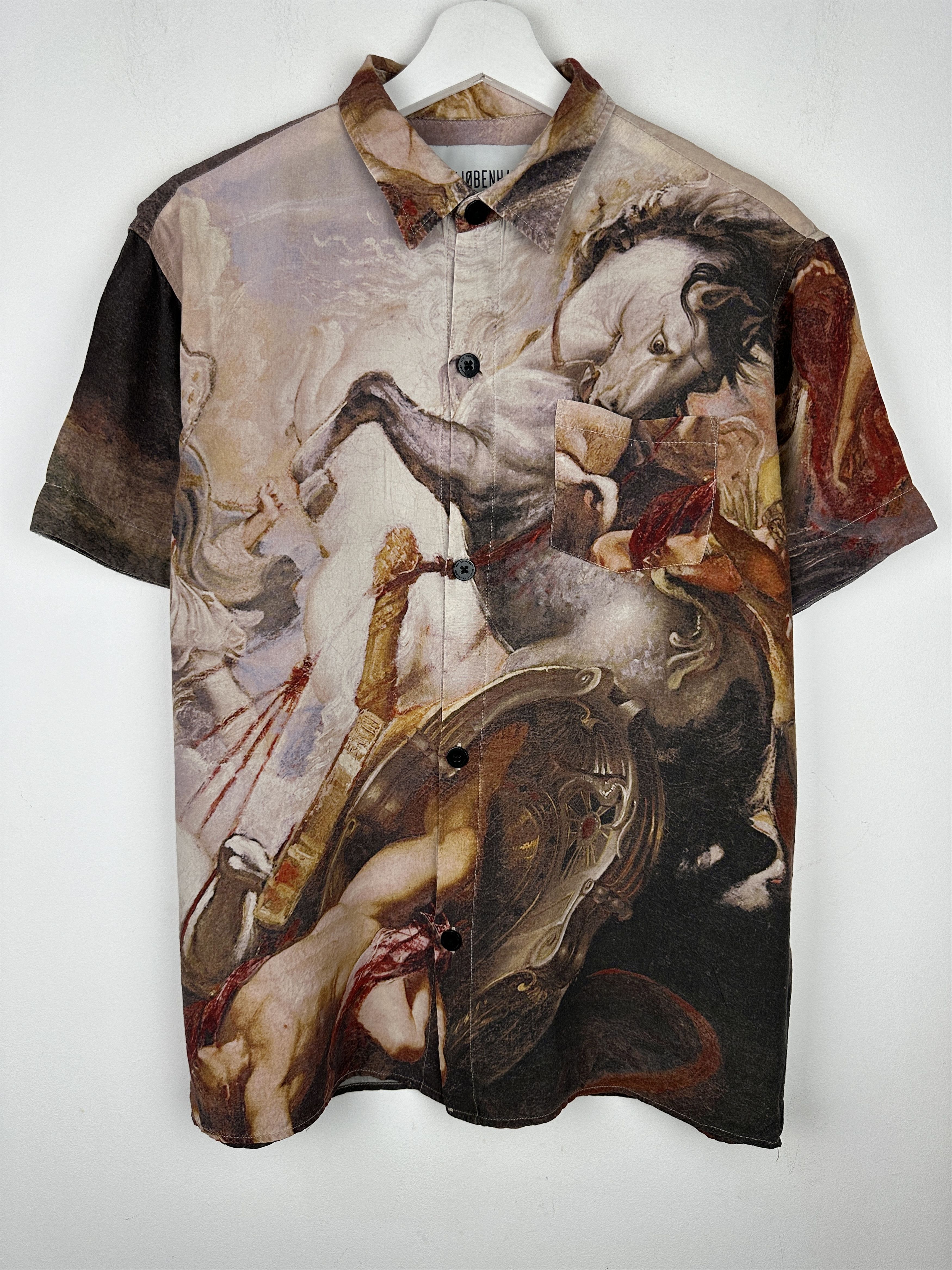 Han Kjobenhavn Han Kjobenhavn Mist Fullprint Button Up Shirt Rayon Luxury Size US L / EU 52-54 / 3 - 1 Thumbnail