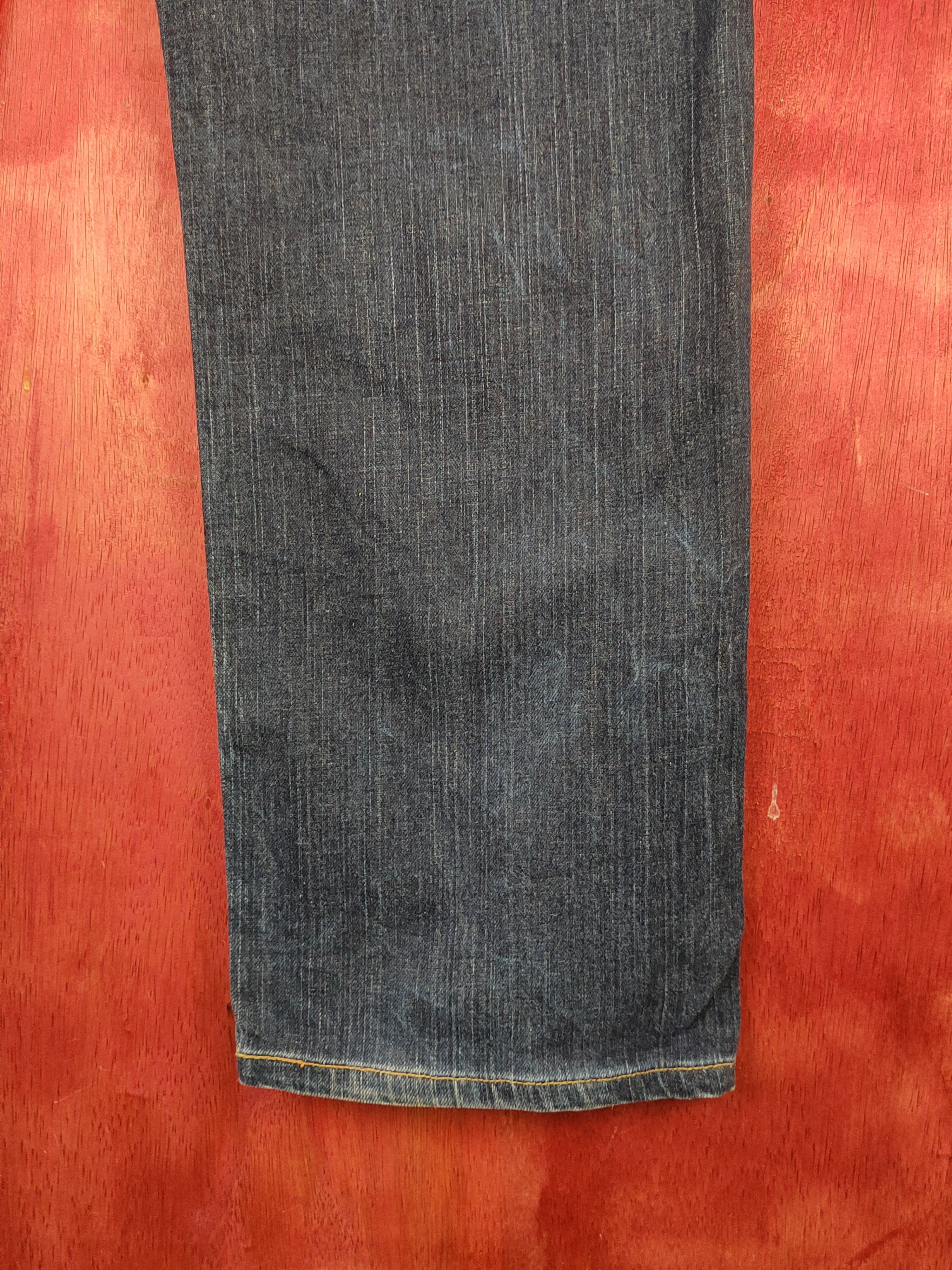 Edwin Edwin Dark Blue Distressed Ripped Jeans #S2249 Size US 37 - 13 Thumbnail