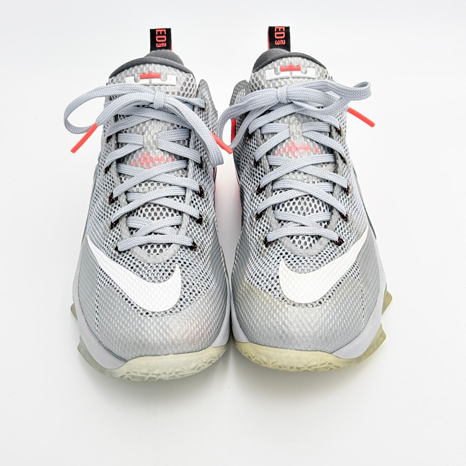 Nike Nike LeBron 12 Low Wolf Grey Hot Lava - Size 9 Size US 9 / EU 42 - 6 Thumbnail