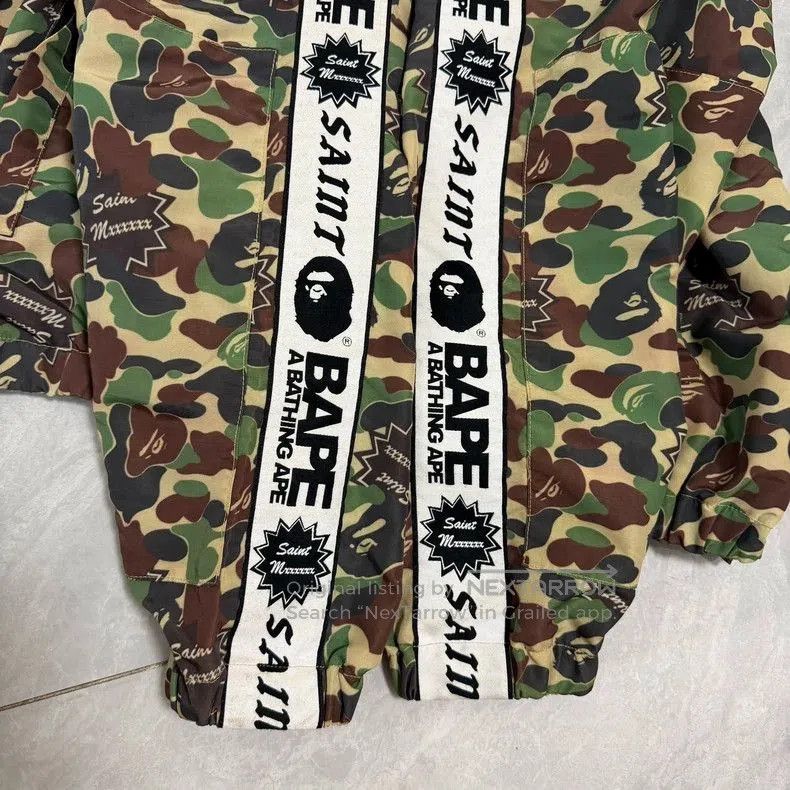 Bape SAINT Mxxxxxx x BAPE Camo Track Jacket. Size US M / EU 48-50 / 2 - 6 Thumbnail
