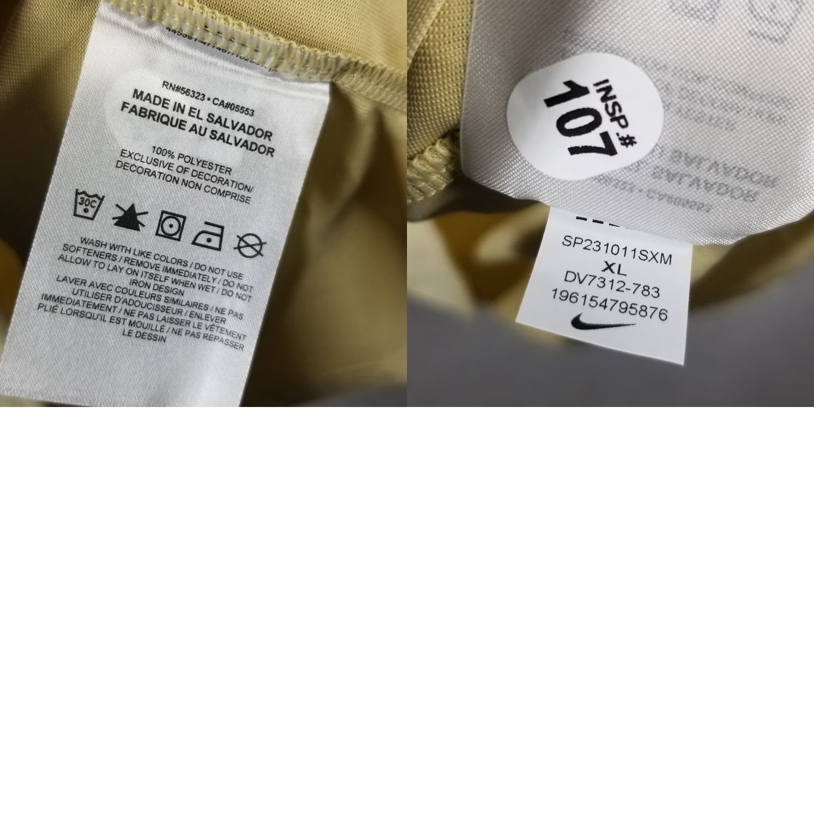 Nike Nike Shirt Womens XL Gold Dri-FIT Training Tee Lightweight Athletic DV7312-783 Size XL / US 12-14 / IT 48-50 - 8 Thumbnail