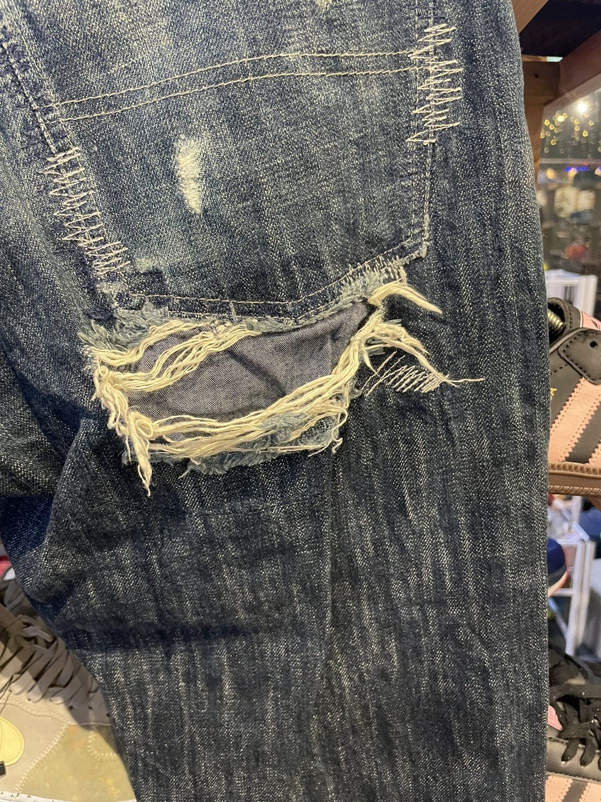Japanese Brand × Vintage Vintage Xescape Distressed Denim Pant Size US 30 / EU 46 - 9 Thumbnail
