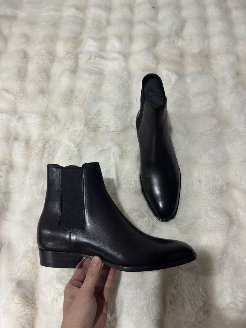 Saint Laurent Paris Saint laurent paris Chelsea boots in shiny leather boots 25 Size US 9.5 / EU 42-43 - 7 Thumbnail