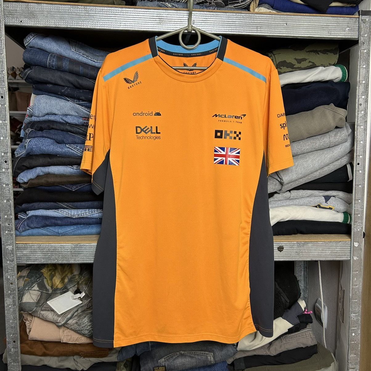 Castore Mens Castore McLaren Norris 4 Racing jersey tee Size US M / EU 48-50 / 2 - 1 Thumbnail
