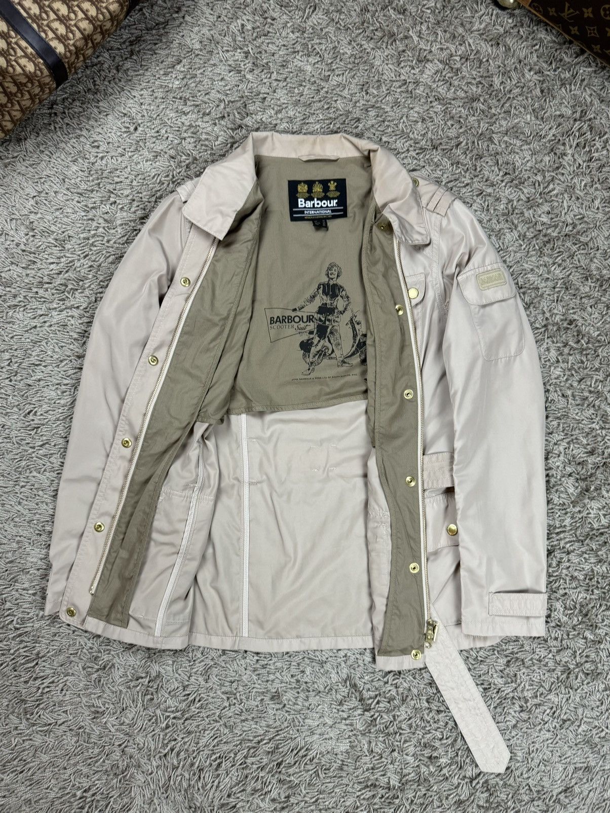 Barbour Trench coat Barbour International original streetwear item Size L / US 10 / IT 46 - 2 Thumbnail