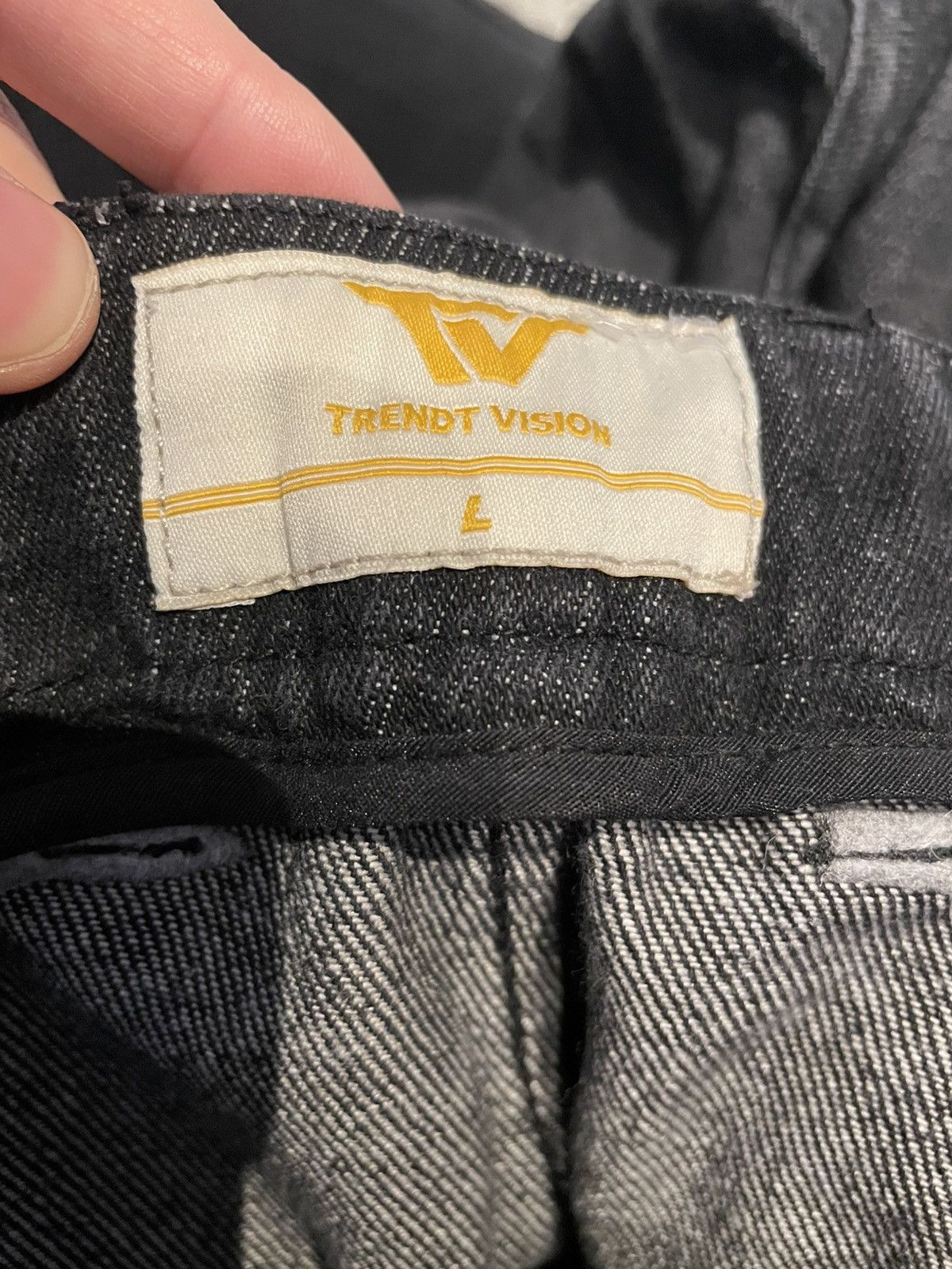 Trendt Vision Black Cargo Denim Jeans Size US 34 / EU 50 - 5 Thumbnail